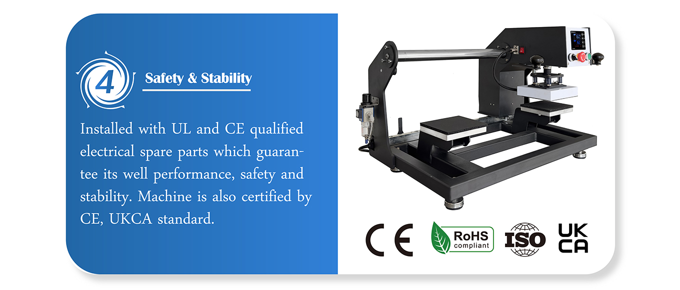 stable tag and label heat press machine