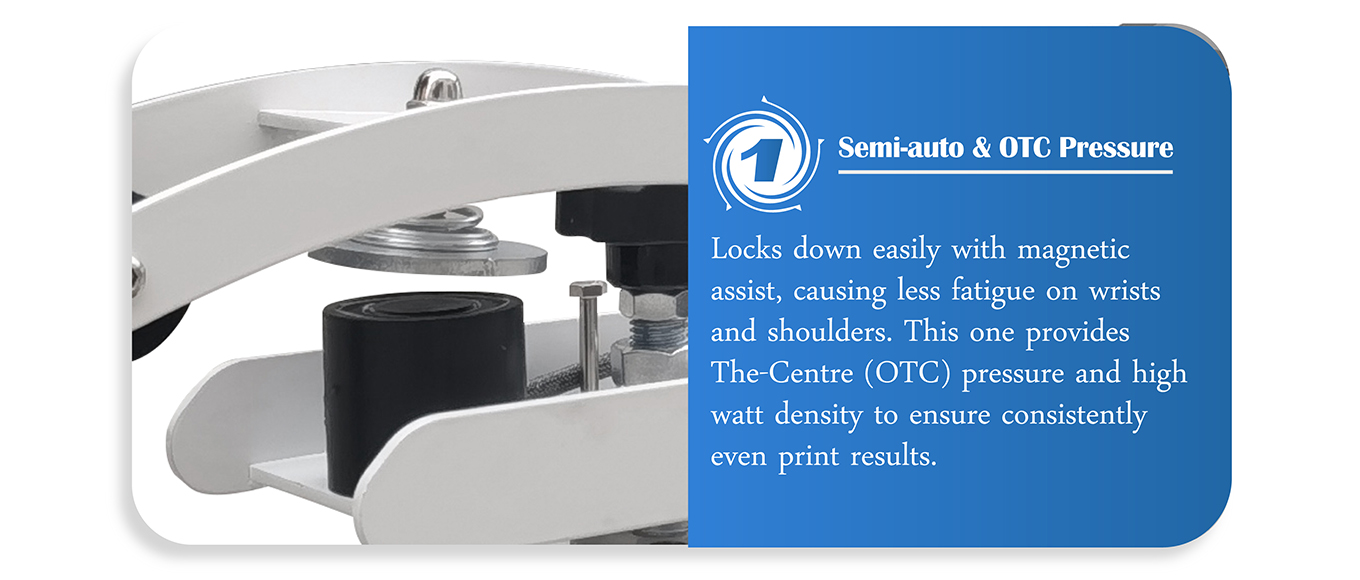 semi-auto heat sticker printing machine