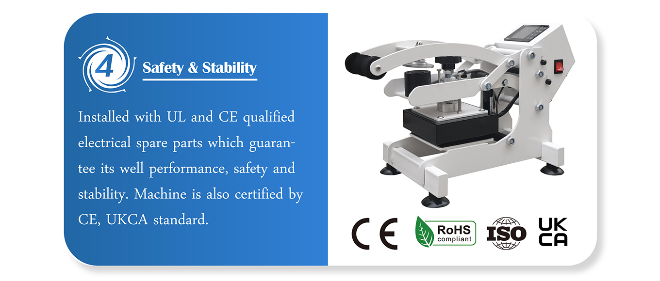 safe and stable heat sticker machine