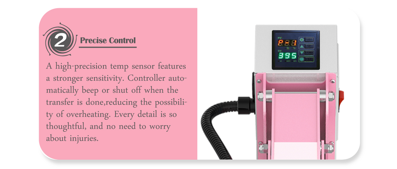 15x15 pink heat press price