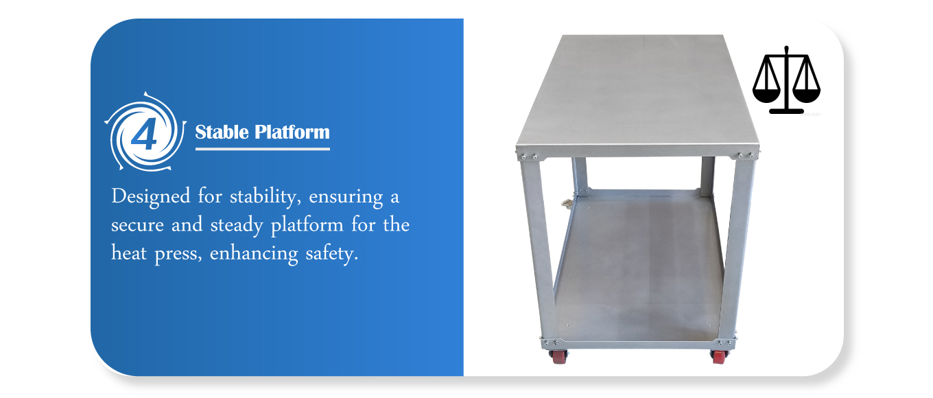 heat press cart stand