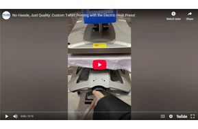 No Hassle, Just Quality: Custom T-shirt Printing with the Electric Heat Press!