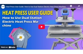 Heat Press User Guide: How to Use Dual Station Electric Heat Press Machine