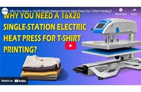 Why You Need a 16x20 Single-Station Electric Heat Press for T-Shirt Printing?
